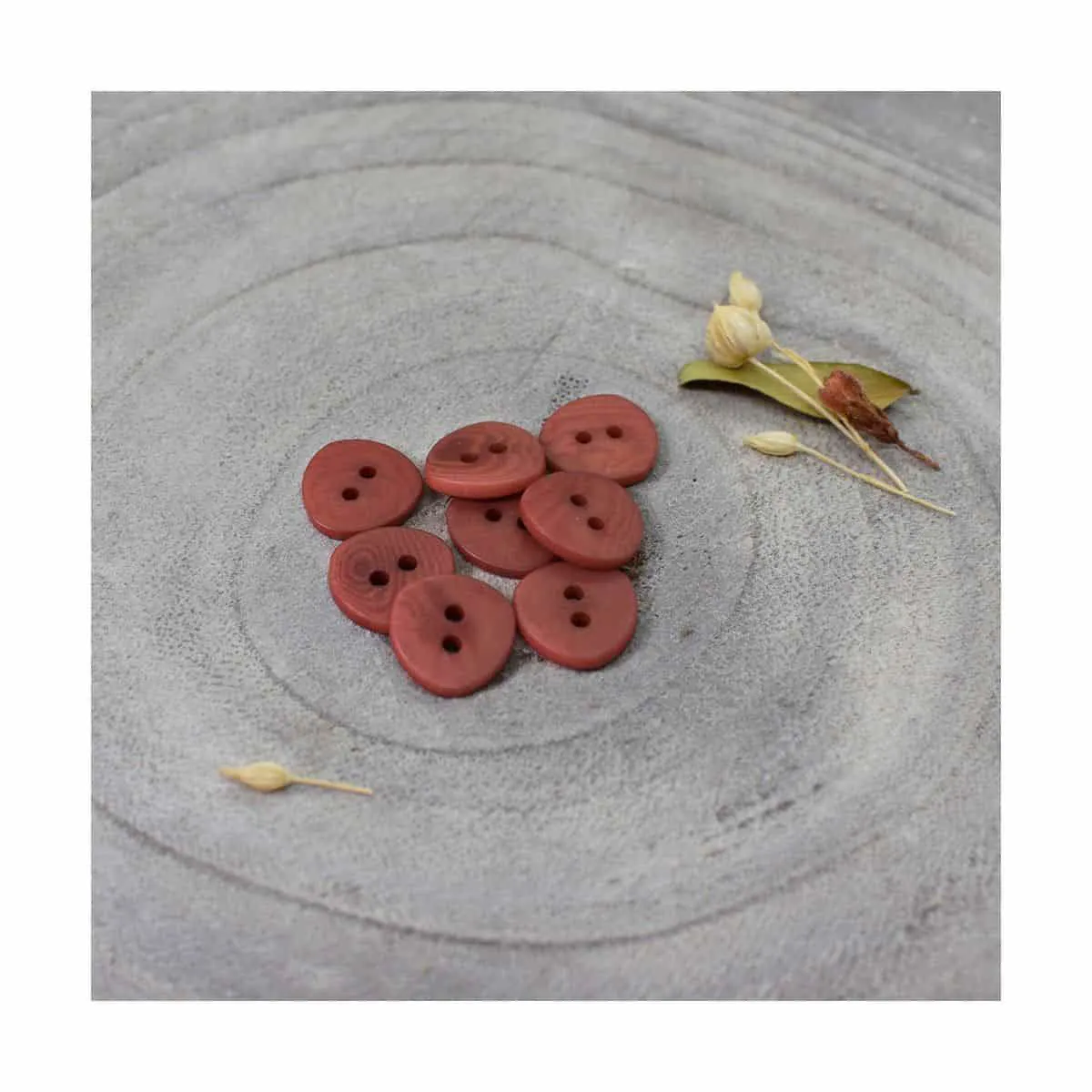 Chestnut knoopjes 12 mm  - jaipur knopen -  Atelier Brunette